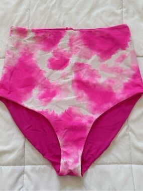 Coral Reef Swim High Waisted Reversible Bikini Bottoms